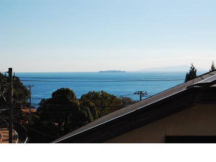 熱海市伊豆山・相模湾一望の中古住宅：眺望