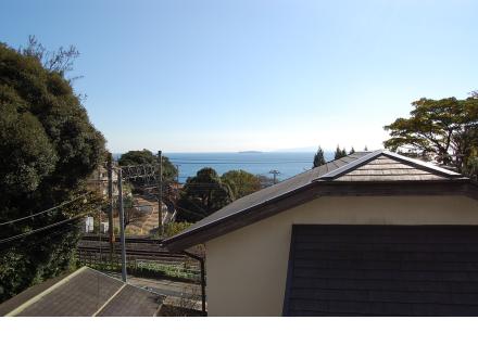 熱海市伊豆山・相模湾一望の中古住宅：眺望