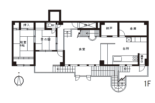 １階間取り