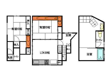 熱海市相の原・リフォーム済中古住宅：間取り