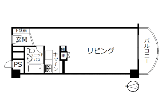 マンハイム熱海　街並み・海を一望する1R