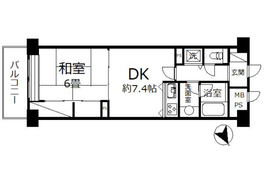 タオコート熱海　眺望・陽当たり良好な温泉大浴場付き1DK