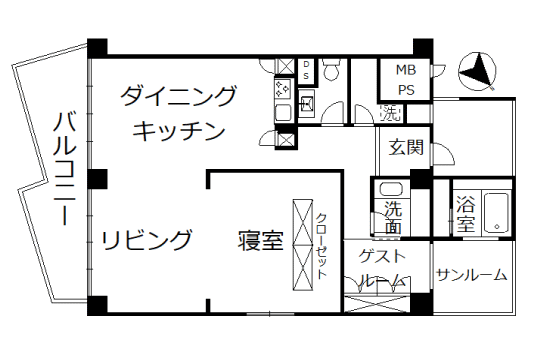 プラザ伊豆山　海一望・高層階　モダンデザインの角部屋