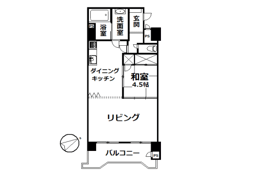 伊豆山ベルエア　高台から海望むリフォーム済み1LDK