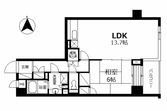 サンライフ熱海　高台から海・花火を一望　温泉大浴場付　1LDK